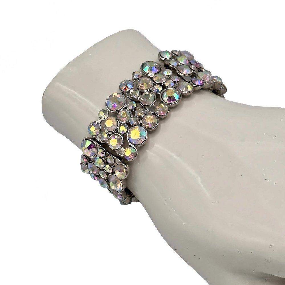 Stretch Beaded Statement Bracelet Elegant - Picture 5 of 8